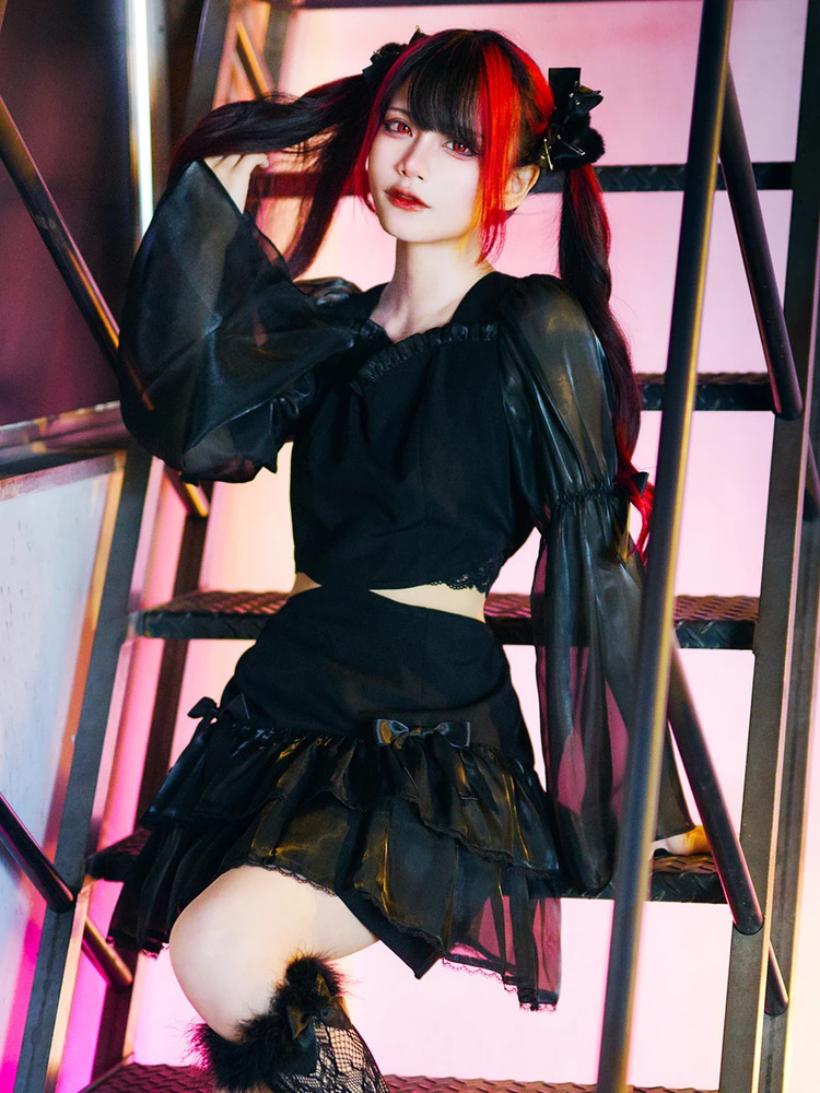 フレアスリーブウエスト開きOP - Jamie エーエヌケー(ジェイミーエー