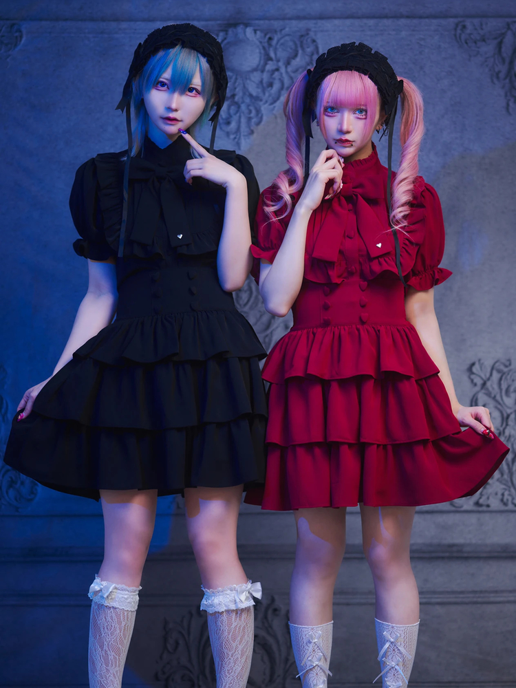 ハートボタンコルセットスカート - Jamie エーエヌケー(ジェイミーエー