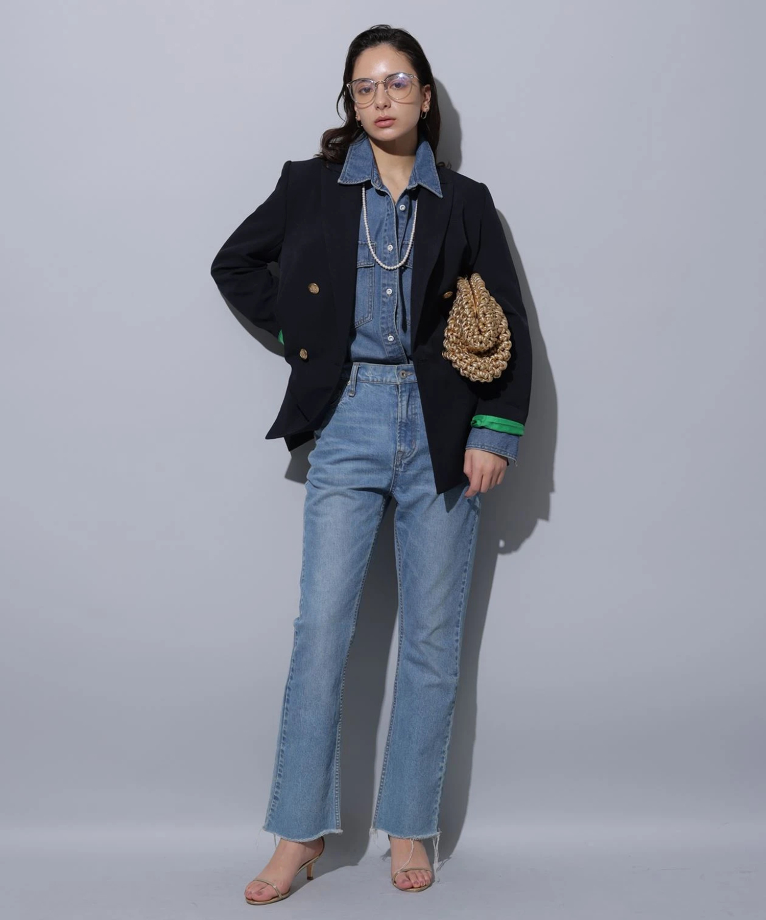 セミフレアデニムパンツ | デニム | Arpege story（アルページュ