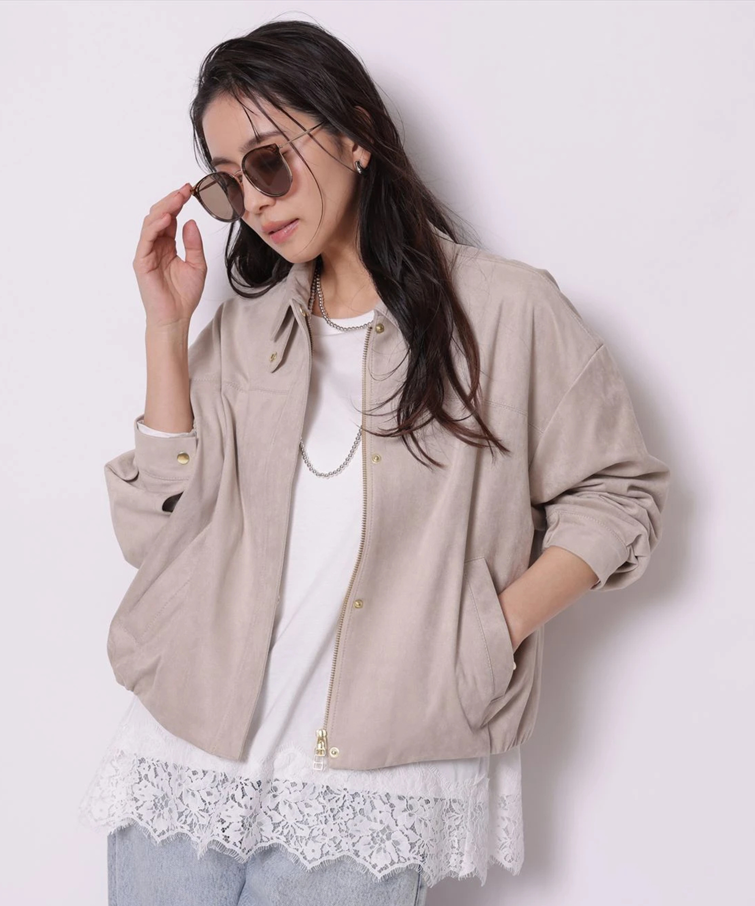 裾レースロンT | Tシャツ・カットソー | Arpege story（アルページュ