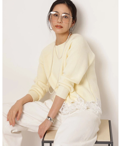 裾刺繍レースニット | ニット | Arpege story（アルページュストーリー