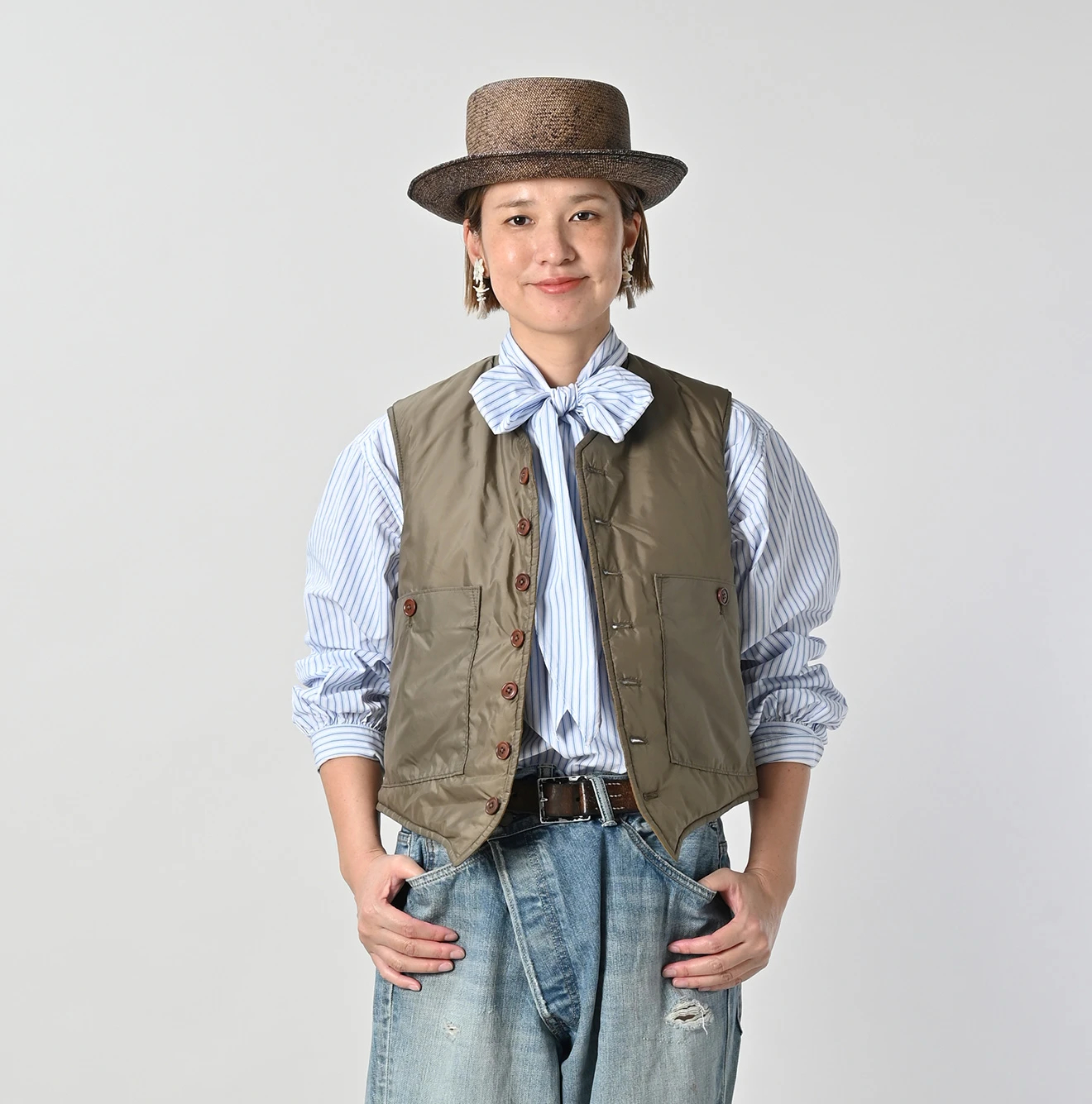 45R（フォーティファイブアール）| ナイロンの908キルティングベスト