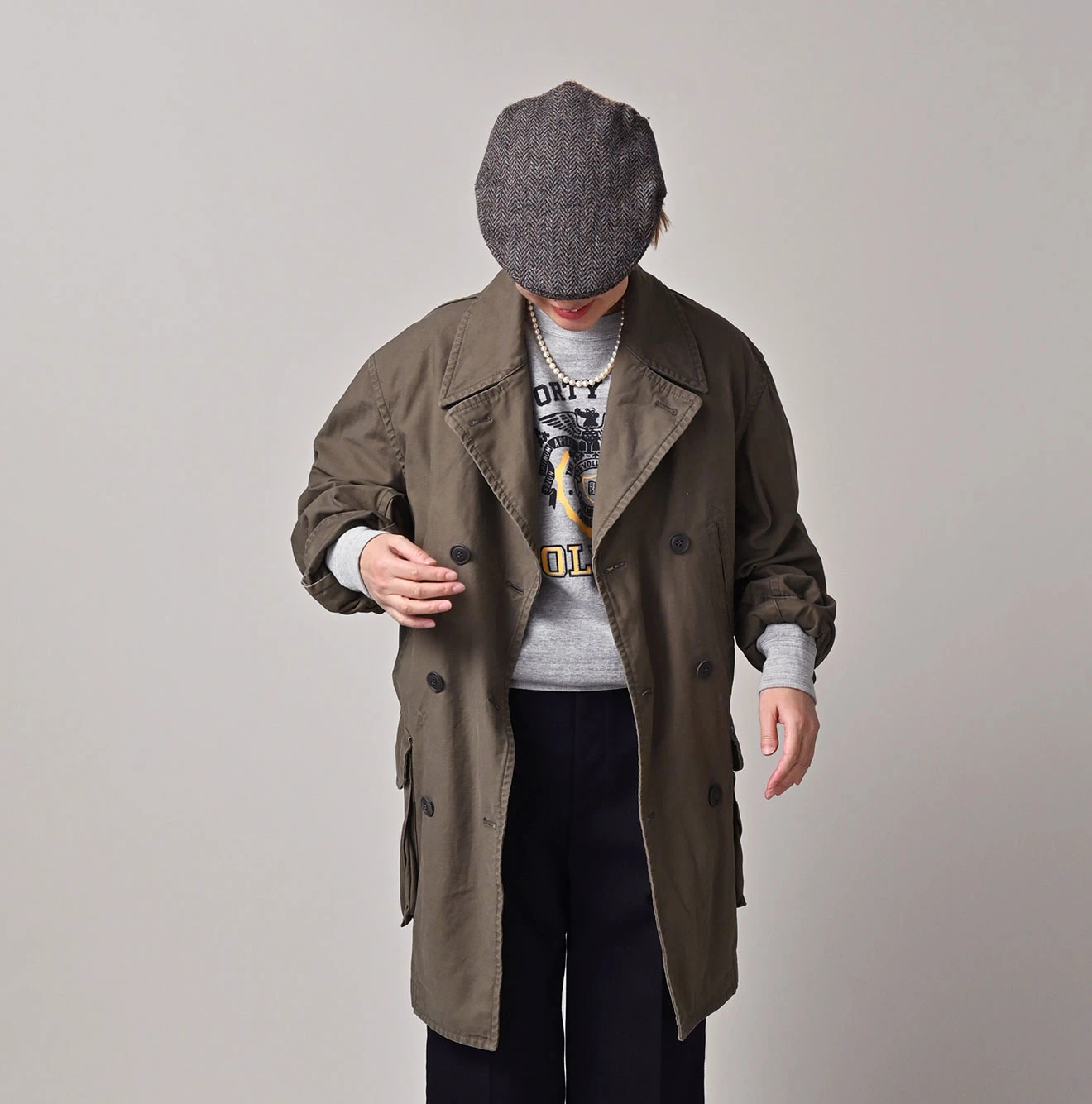 45R（フォーティファイブアール）| バックサテンのPコート（再び