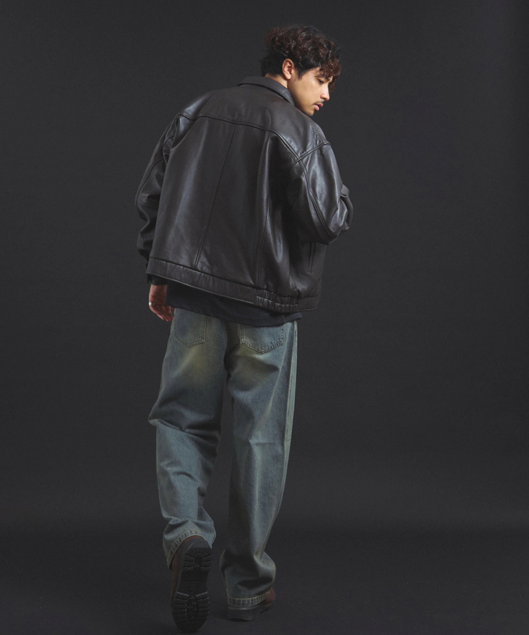 SKOOKUM×JACKROSE】 LAMB LEATHER ZIP JACKET 2025(MENS