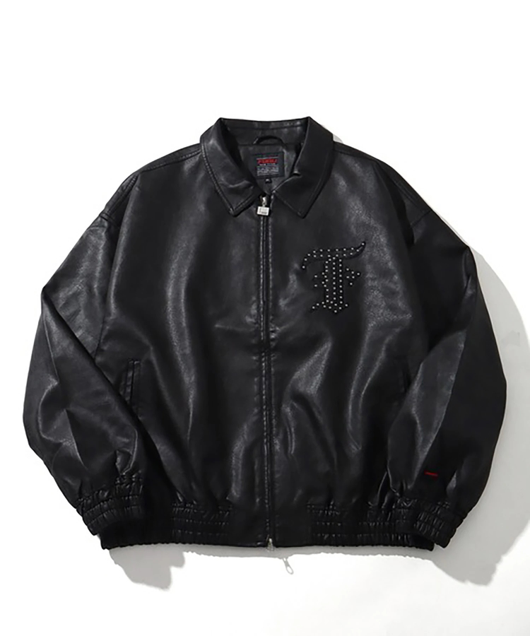 FUBU/フブ Faux Leather Studs Patch Jacket(MENS)｜ファッション通販