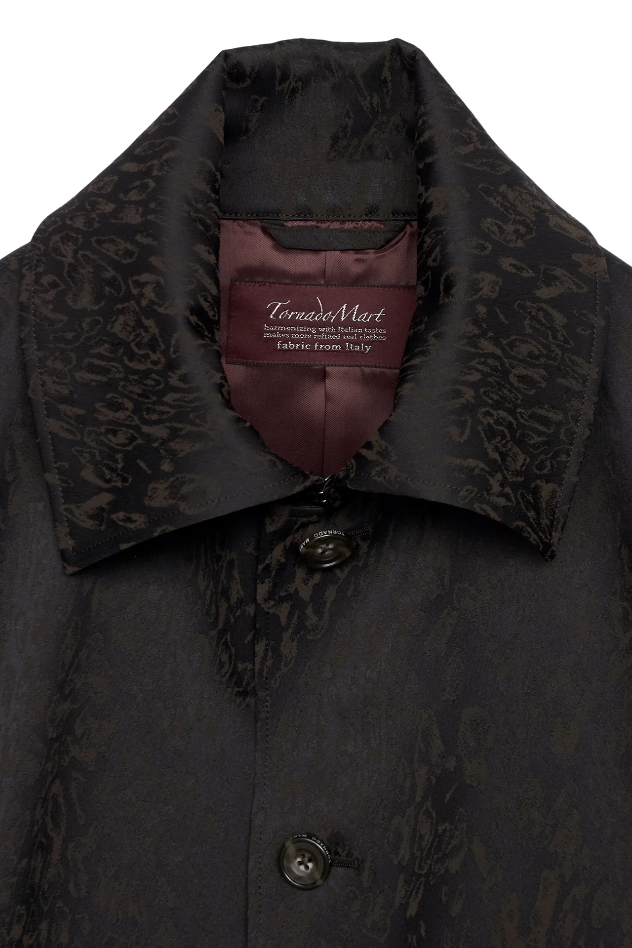 TORNADO MART∴シャイニーレオパードジャカードコート / TORNADO MART