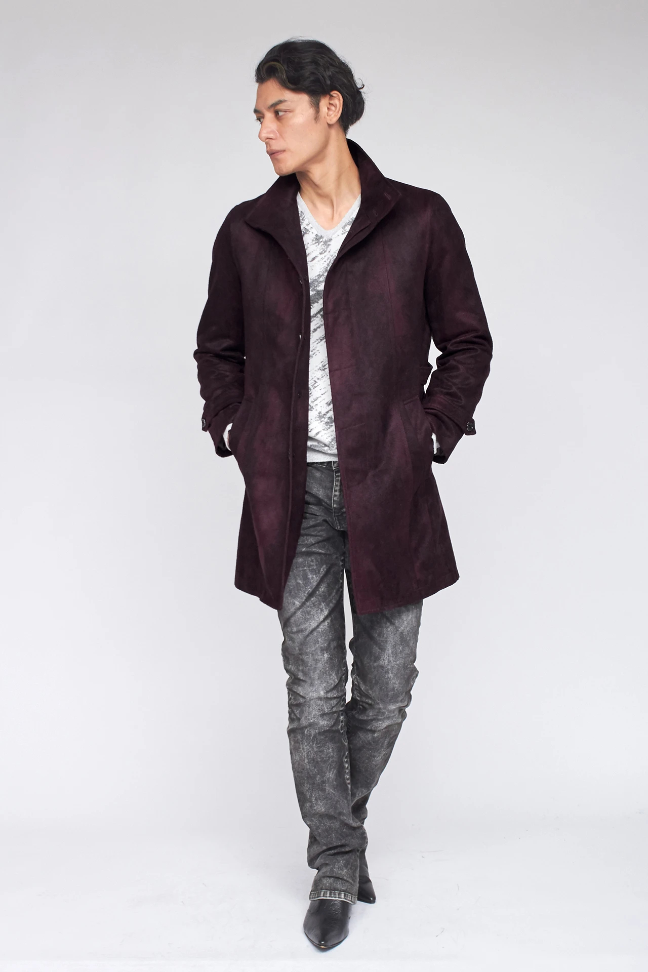 TORNADO MART∴T/Cスェードライナー付きスタンドコート / TORNADO MART