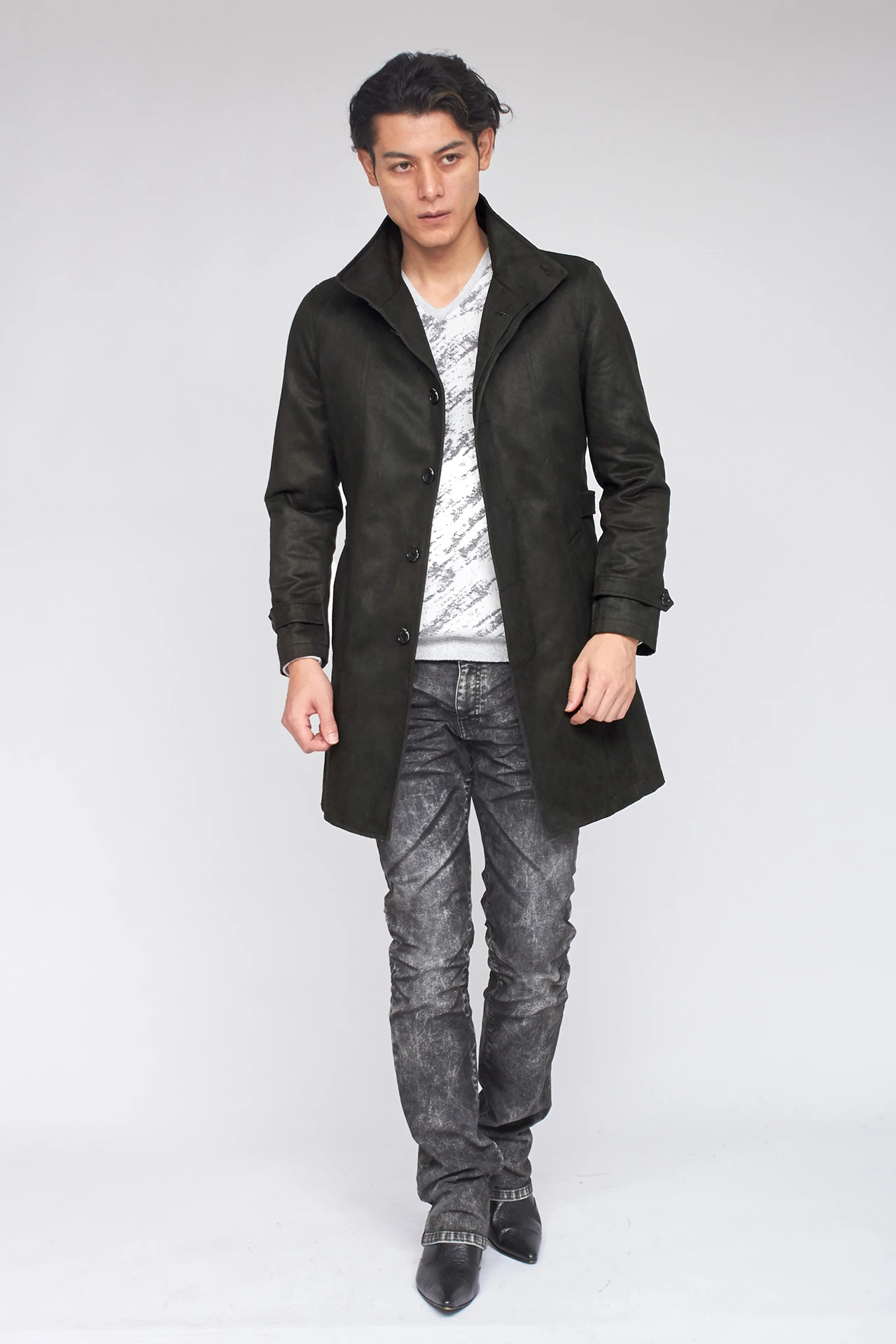 TORNADO MART∴T/Cスェードライナー付きスタンドコート / TORNADO MART