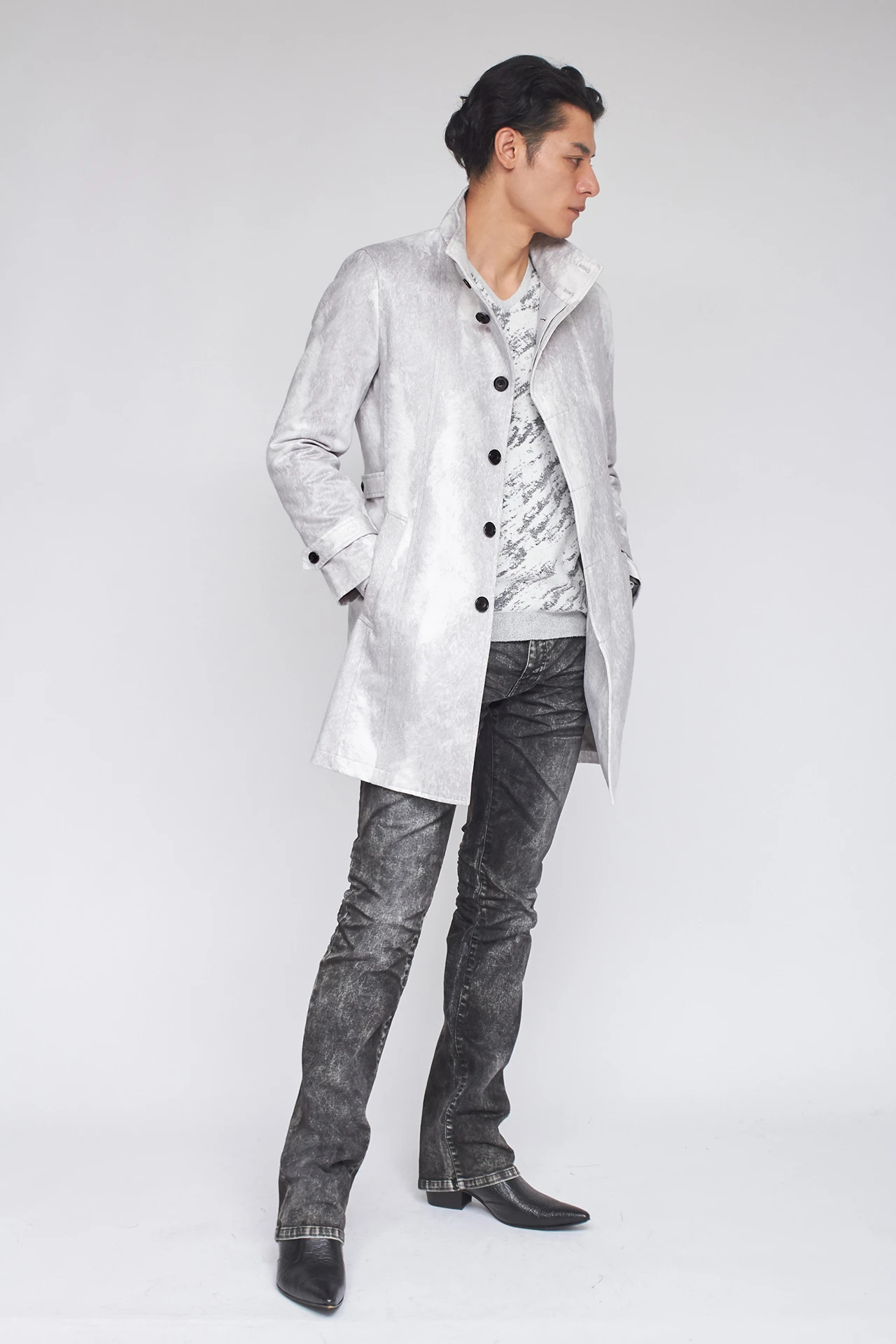 TORNADO MART∴T/Cスェードライナー付きスタンドコート / TORNADO MART