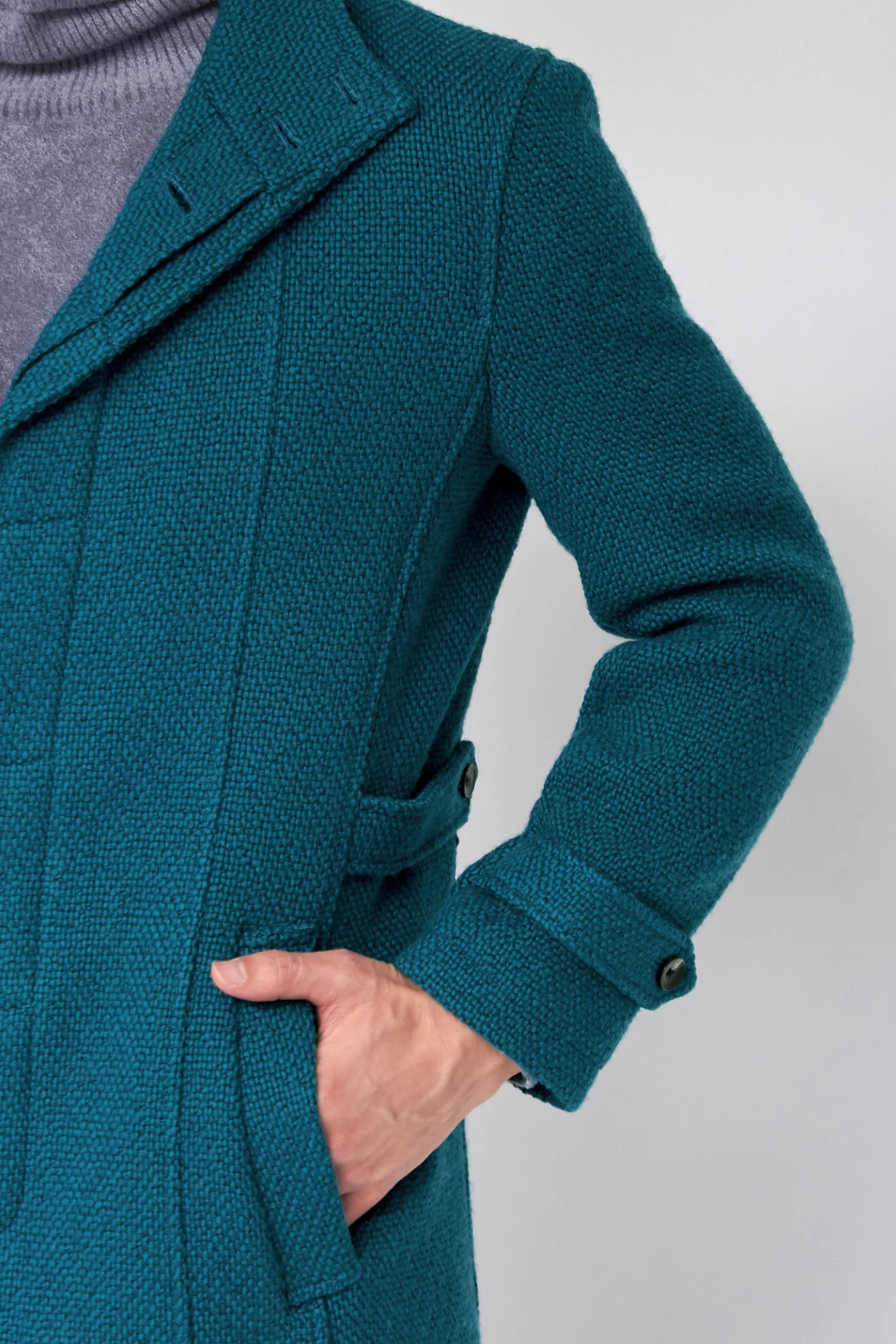 ZERO by TORNADO MART∴プリペラバルキーツィードスタンドコート