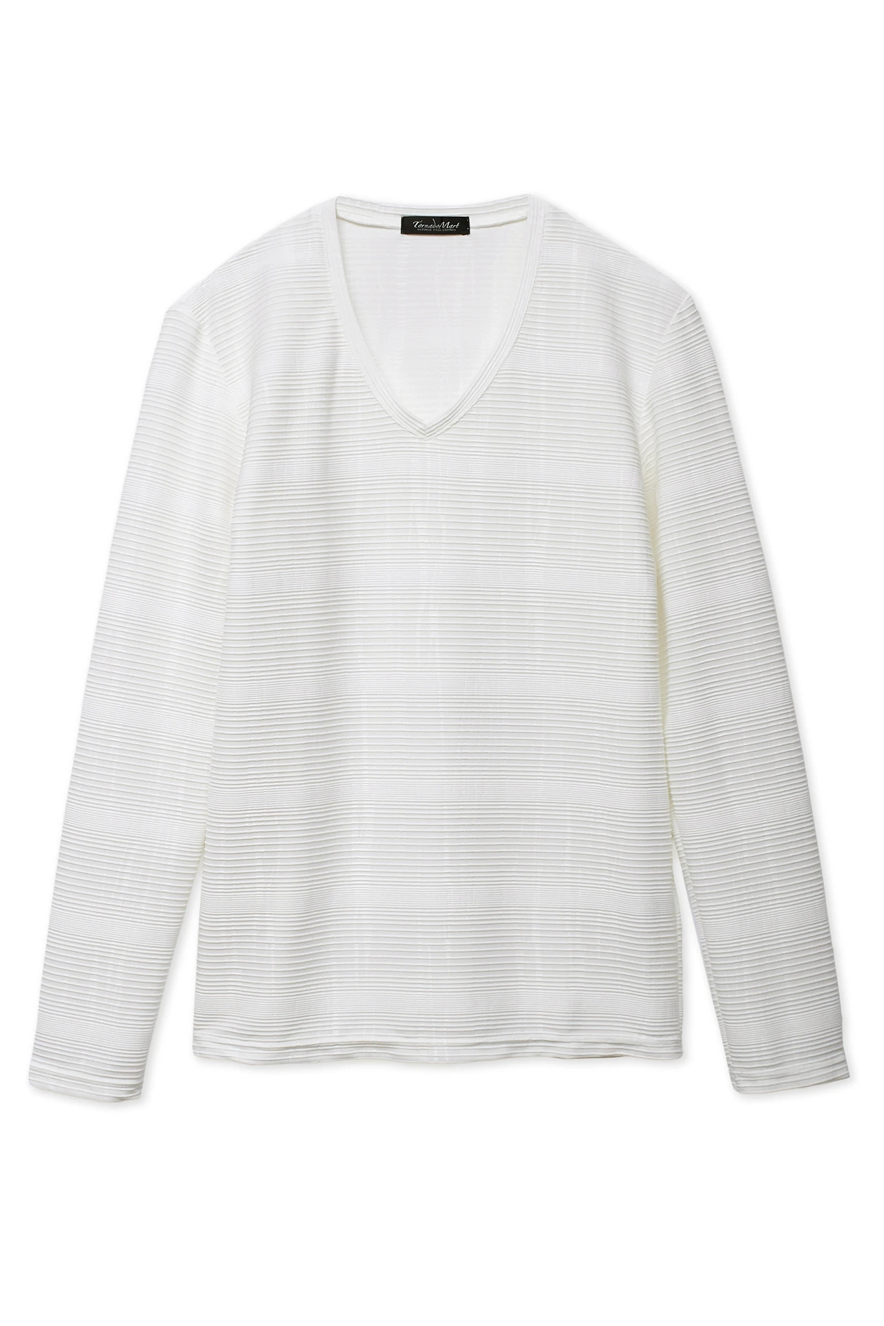 TORNADO MART∴ソーンエンボスランダムリップルVネック / TORNADO MART