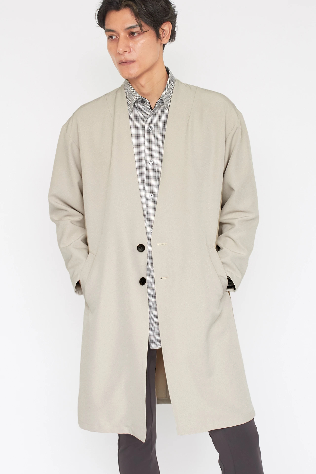 TORNADO MART∴オーバーノーカラーコート / TORNADO MART（トルネード