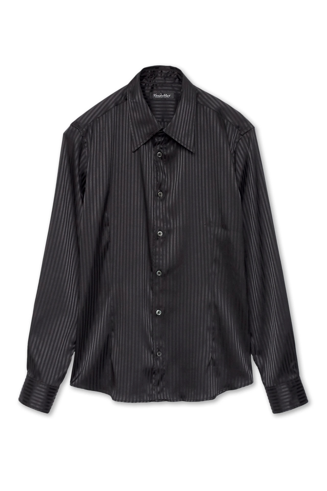 TORNADO MART∴ストライプサテンジャカードシャツ / TORNADO MART