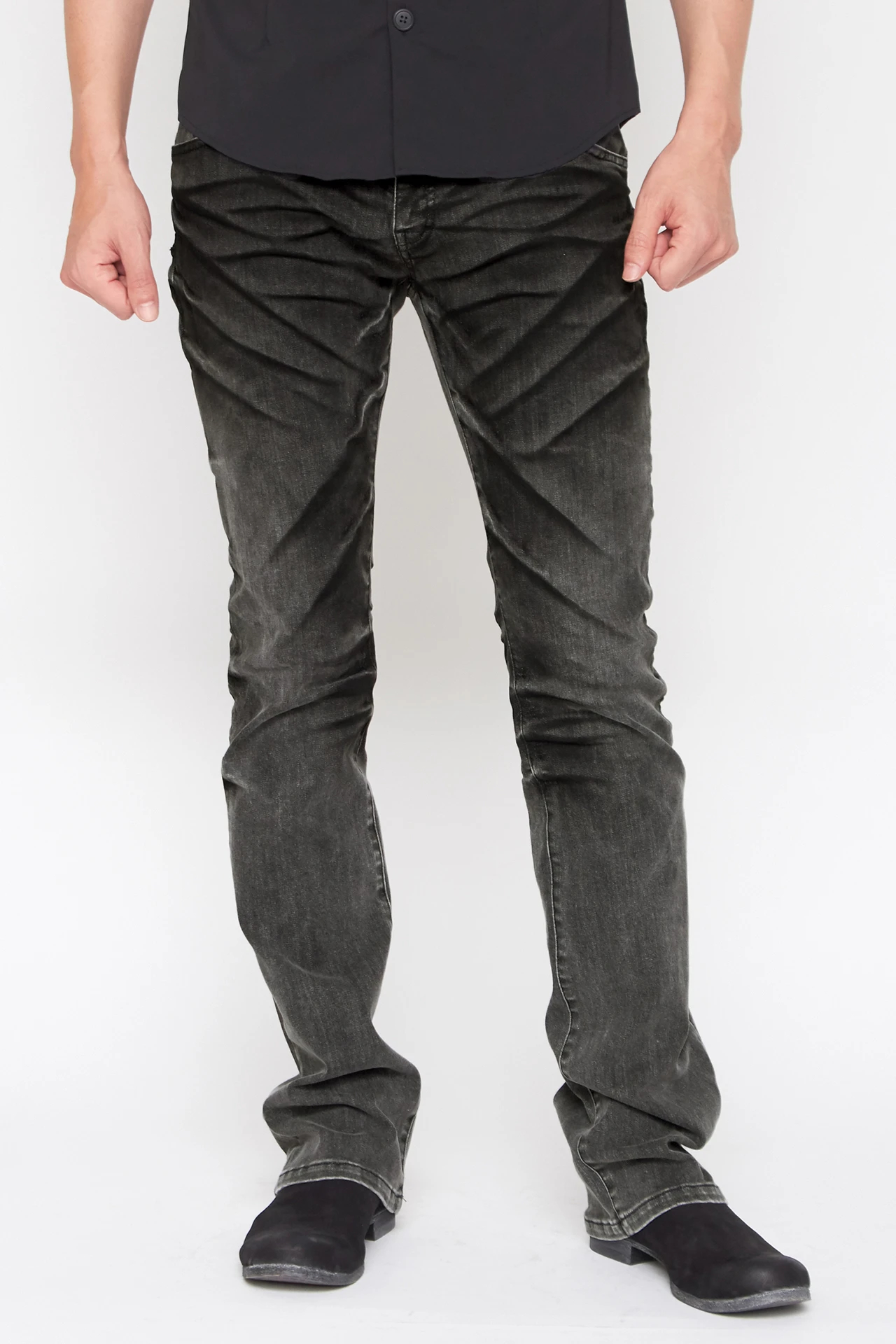 TORNADO MART∴ダークケミカルフィールシューカットデニム / TORNADO