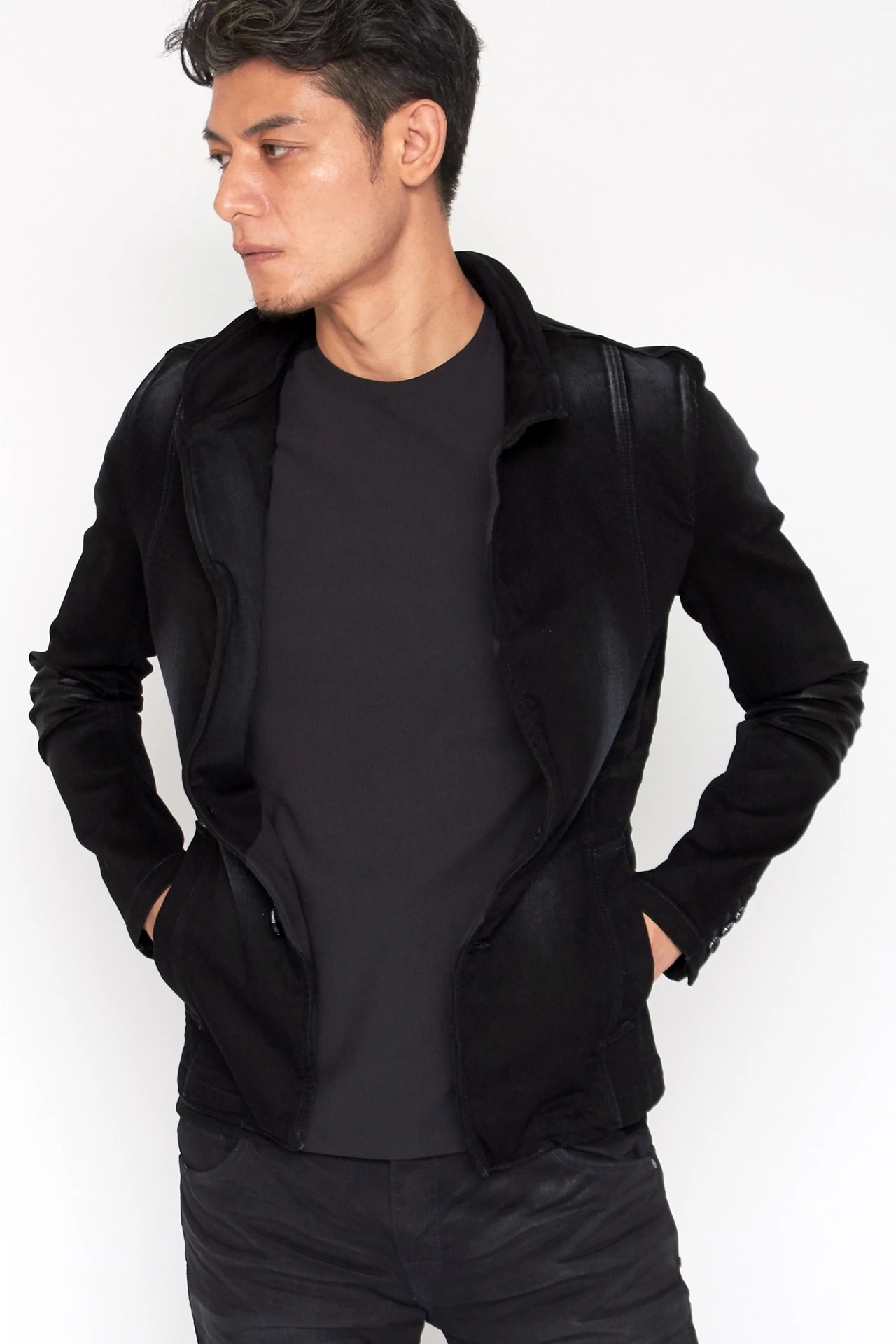 TORNADO MART∴ダークアクアスタンドジャケット / TORNADO MART