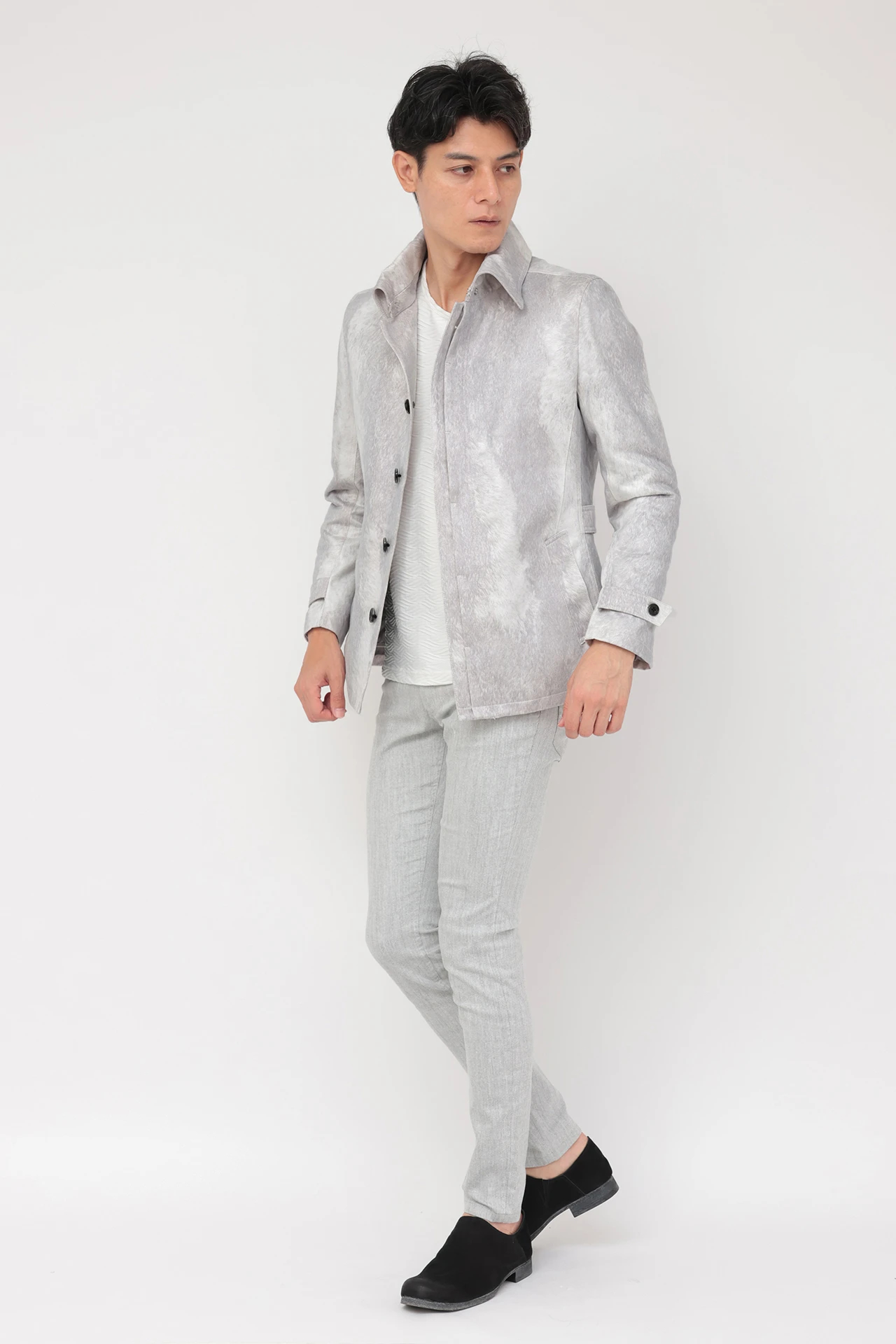 TORNADO MART∴TCスェードライナー付き返し衿ジャケット / TORNADO