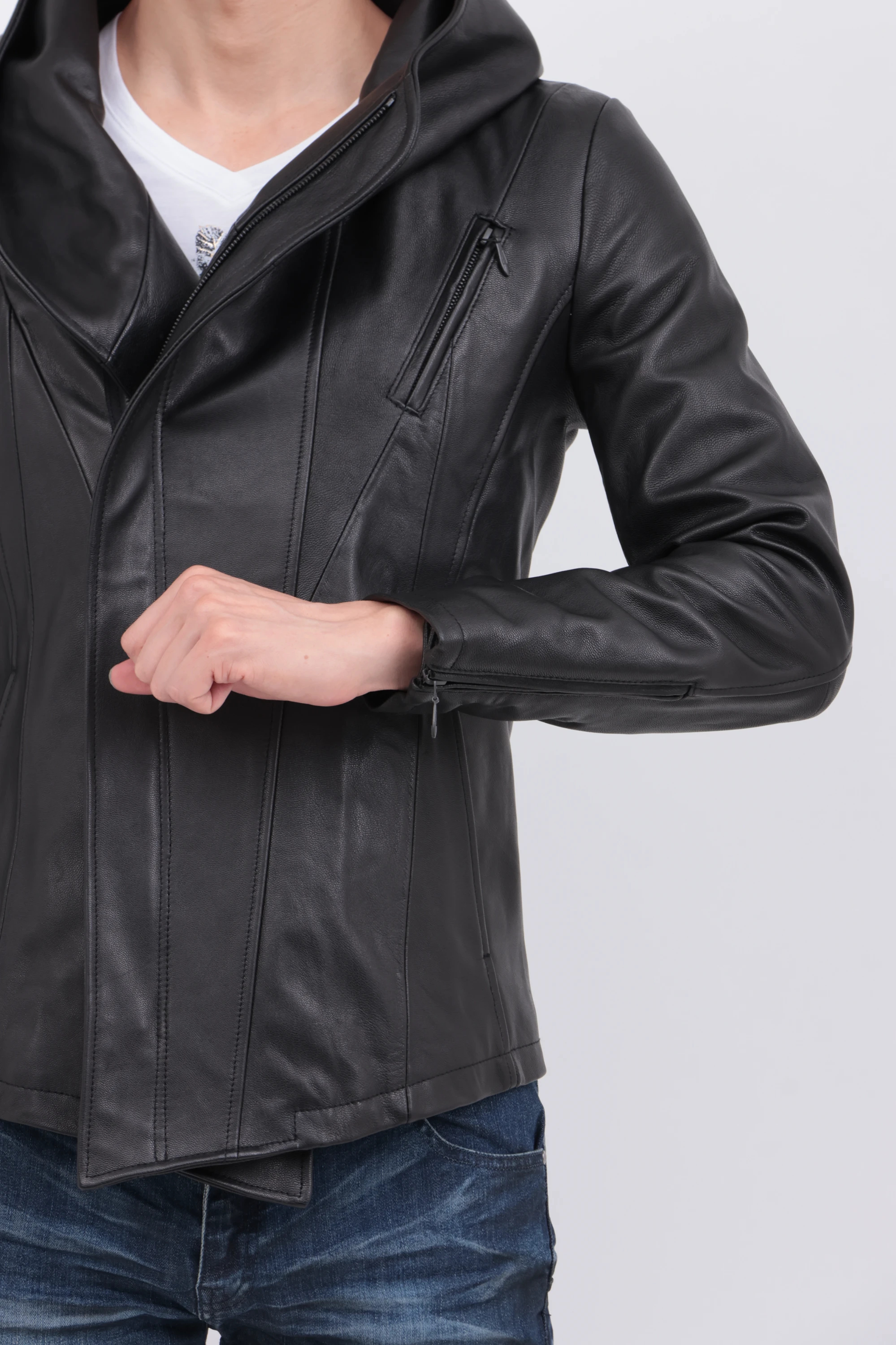 TORNADO MART∴フーディレザーブルゾン / TORNADO MART（トルネード