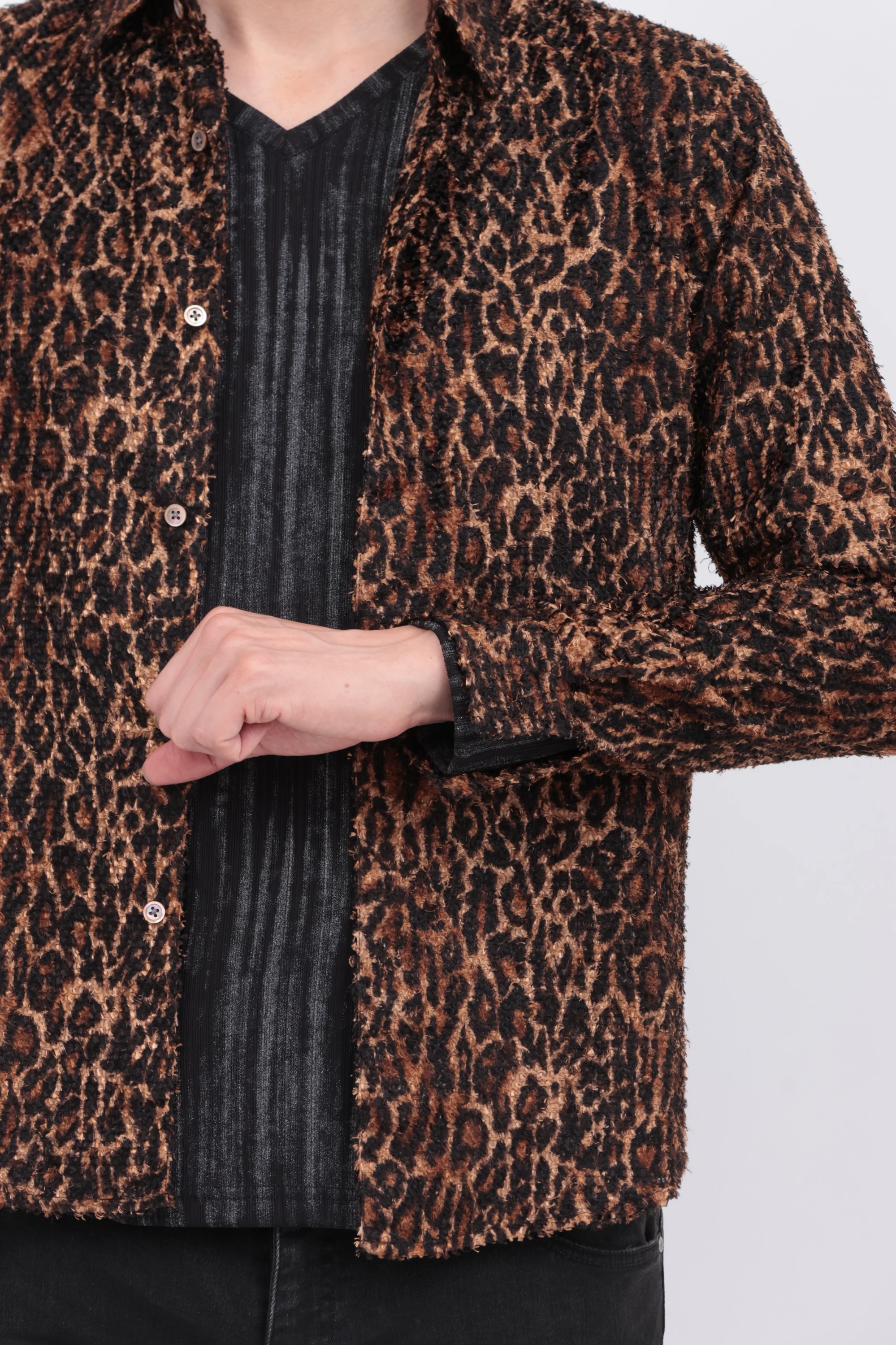 TORNADO MART∴インディアンカットJQレオパードシャツ / TORNADO MART