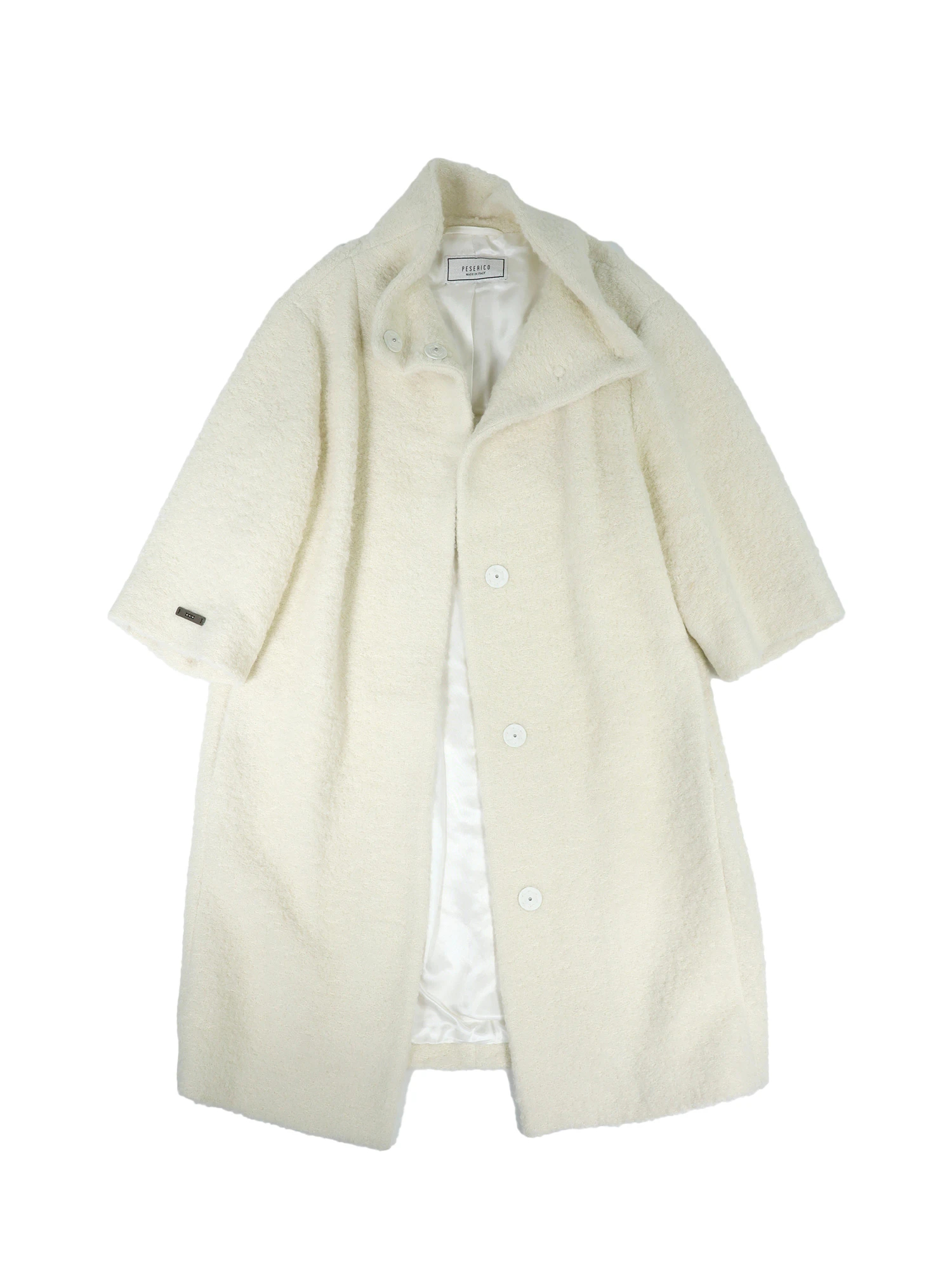 アルパカ混パイルニット七分袖コート / PESERICO（ペセリコ）｜woollen