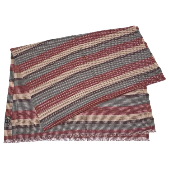 ロロピアーナ メンズ カシミア100％ 大判ストール 茶 Loro Piana