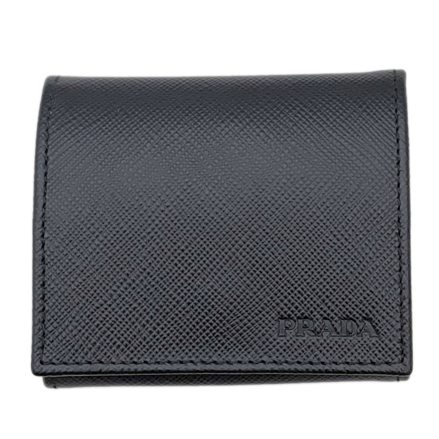 プラダ メンズ サフィアーノレザー コインケース 黒 2MM935 PRADA