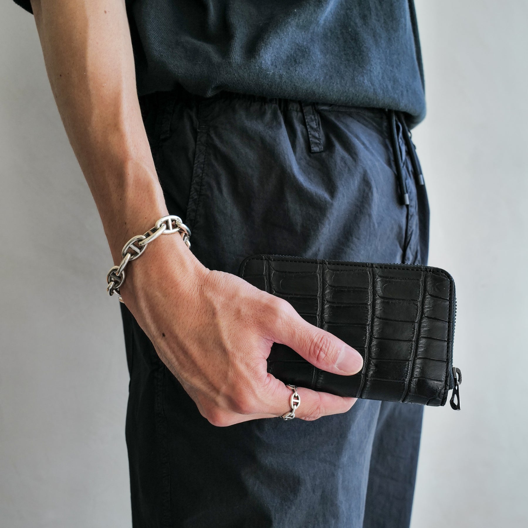 CRISTY SMART MID WLT.5｜ミニ財布・スマホサイズ｜高級クロコダイル