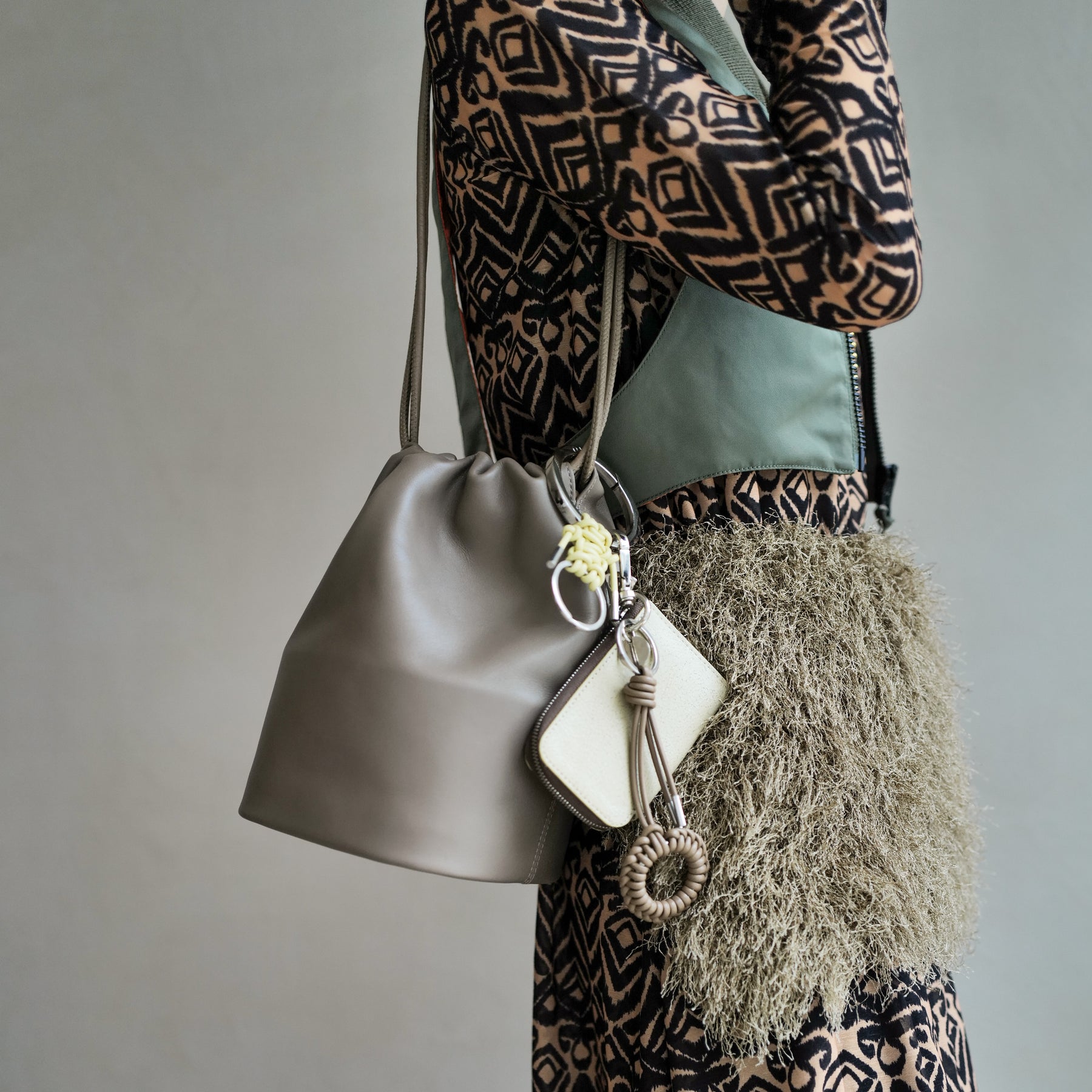 CELLIE SAILOR KINCHAKU - MM / RAPTO FLEX｜丸底セーラーバッグ型