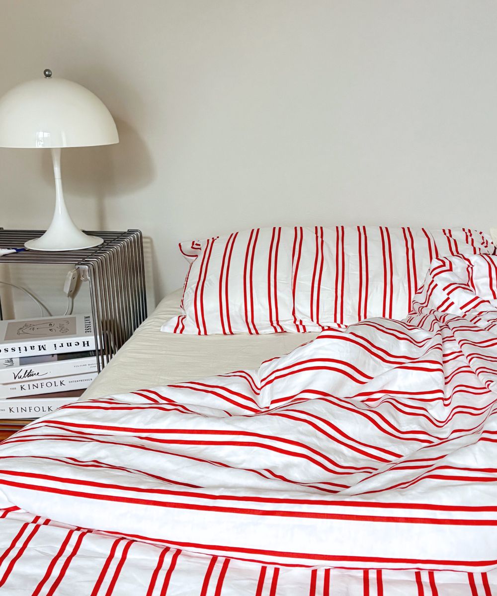 ストライプ柄布団カバー/枕カバー(シングル・ダブル・クイーン) – IYAN