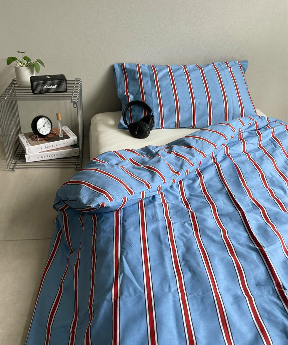 ストライプ柄布団カバー/枕カバー(シングル・ダブル・クイーン) – IYAN