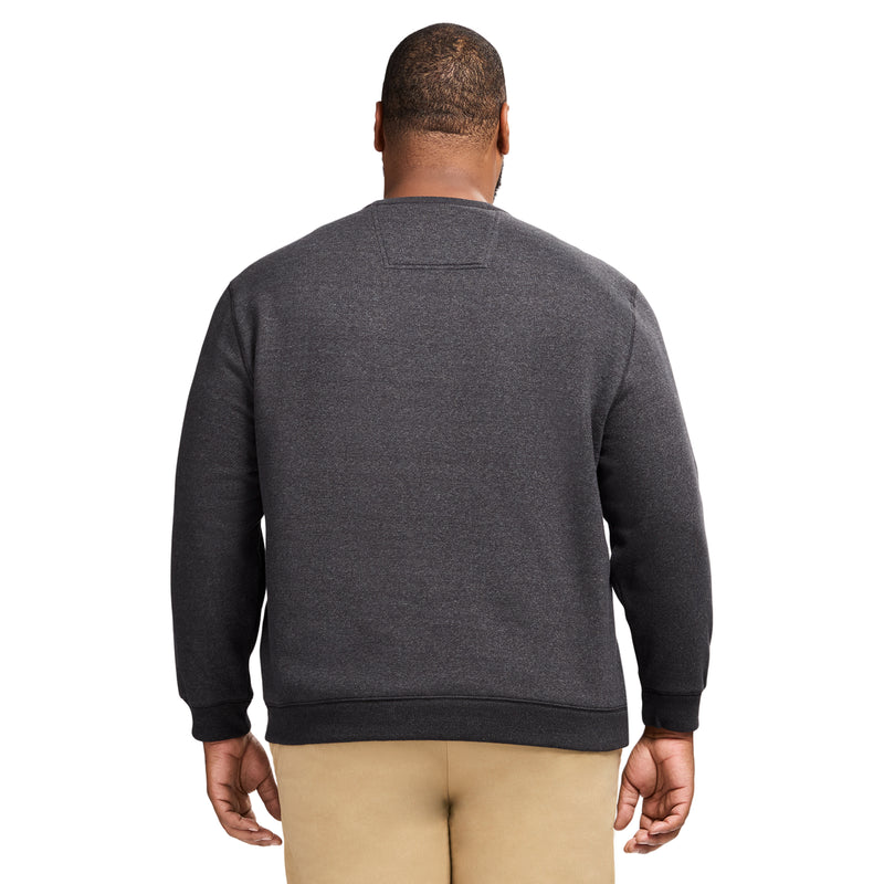 Big & Tall Advantage Performance Crewneck Fleece - Black – IZOD
