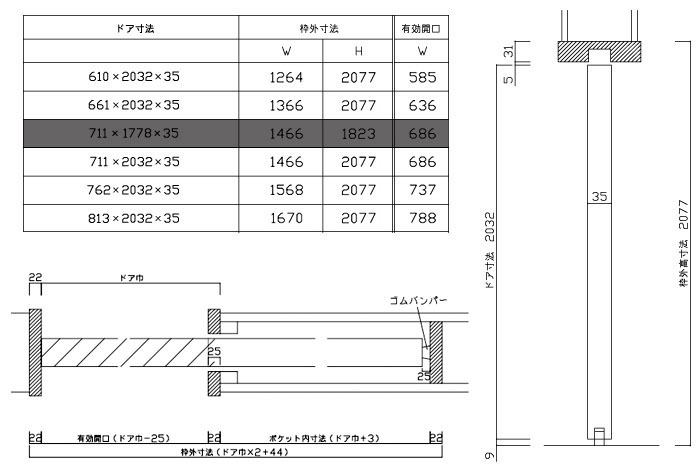 輸入建材のジェイマックス / 室内ドア|シンプソン782 5サイズあり