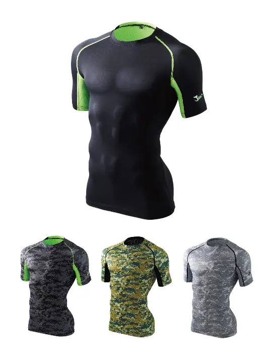 Jawin】 56154 Vネックショートスリーブ(総メッシュ)[春夏]＜名入れ