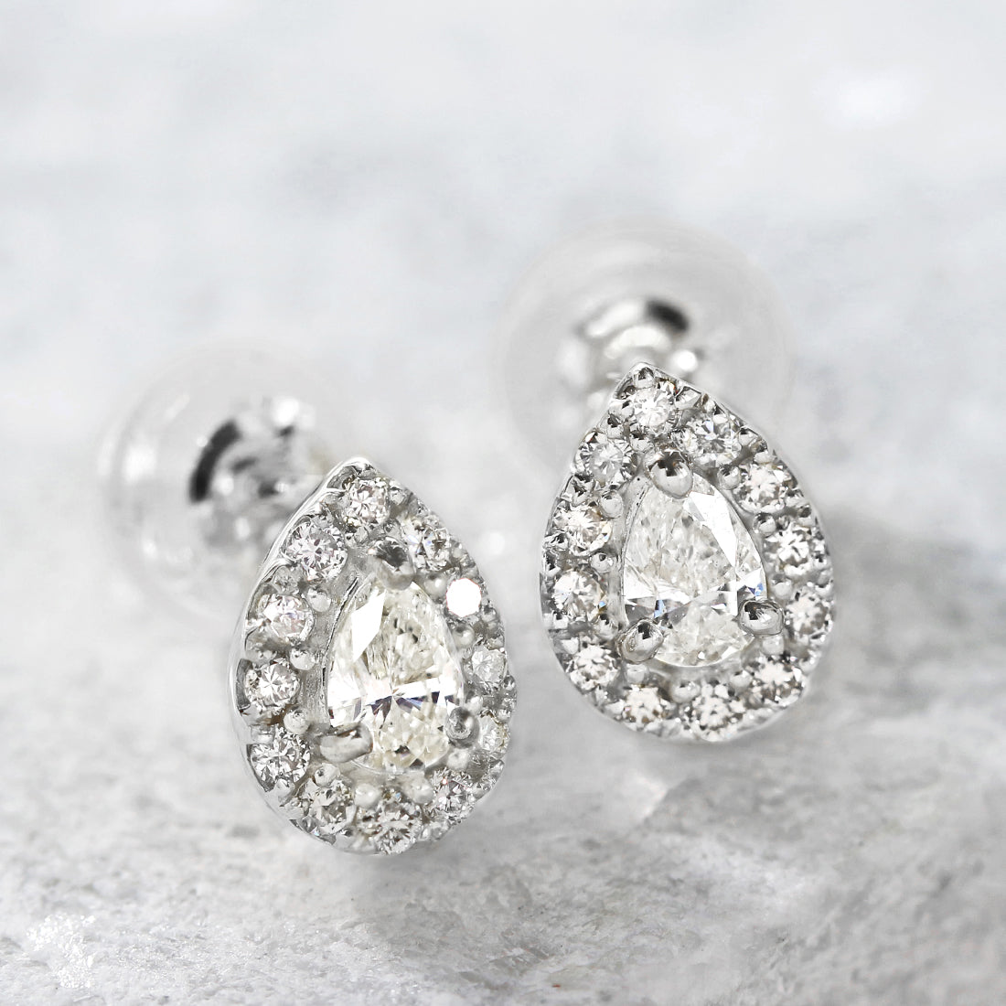 ティアドロップ ダイヤモンドピアス PT – JaMais Jewelry