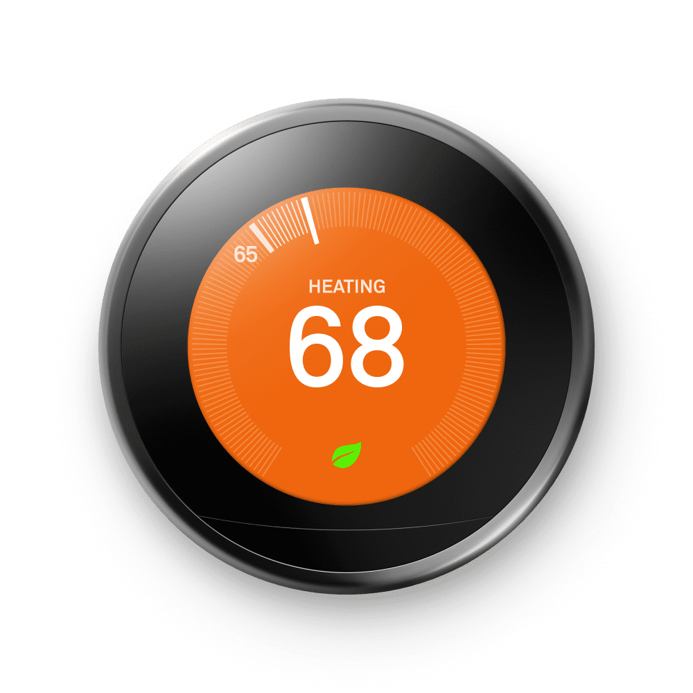 Google Nest GT3018US Learning Thermostat in Mirror Black