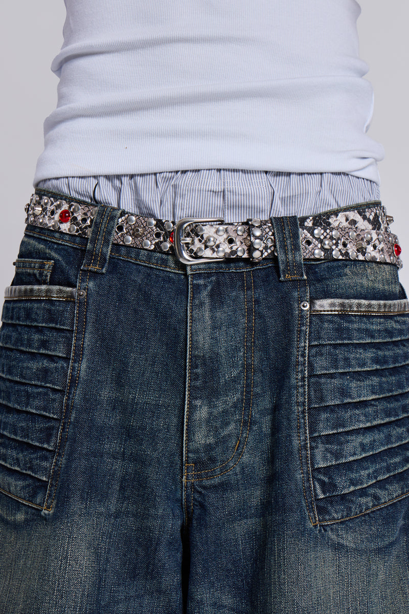 Silver Mamba Belt | Jaded London | Accessories