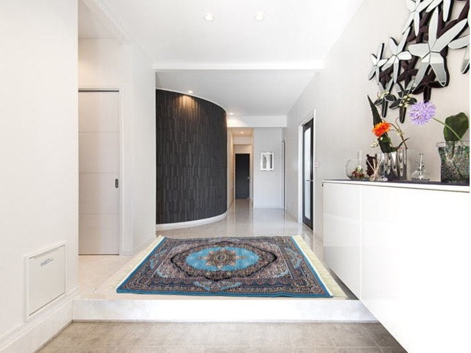 ウィルトン織り ペルシャ絨毯：玄関マットサイズ 150cm × 100cm – JAHAN