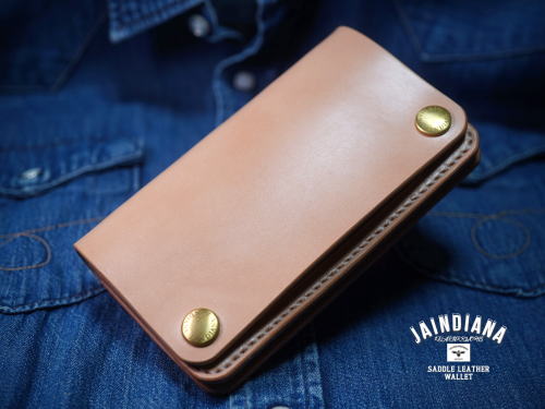 TRW-N ナチュラルサドルレザーのトラッカーウォレット