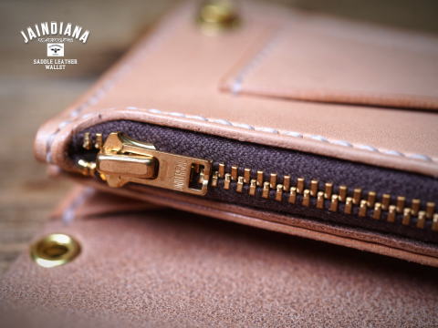 TRW-N ナチュラルサドルレザーのトラッカーウォレット