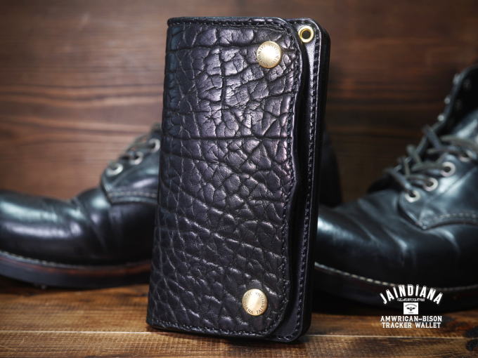 TRWC-AB 堅牢なアメリカバイソンのトラッカーウォレット
