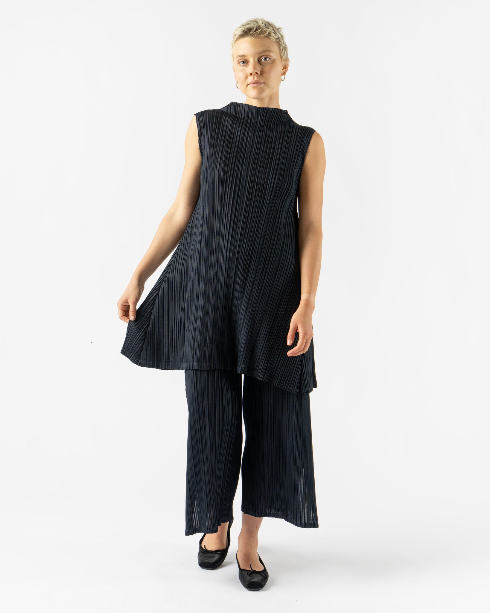 Pleats Please Issey Miyake Mellow Pleats Top Curated at Jake and Jones