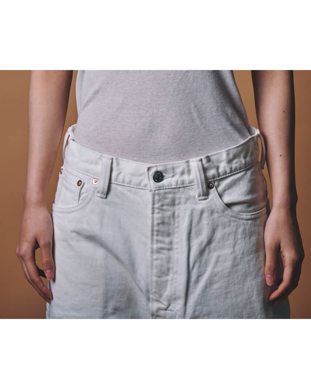 m.u × Oblada 1938 White Denim Pants – Japoness