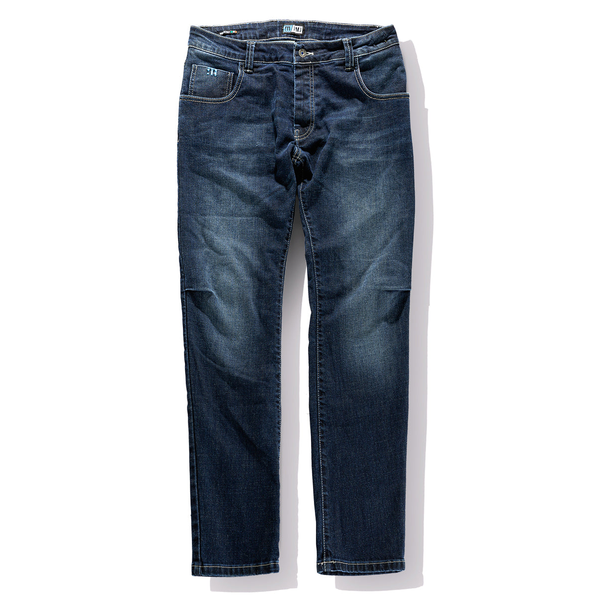 試着無料】PMJ ライダー - バイク パンツ デニム カジュアル 細身