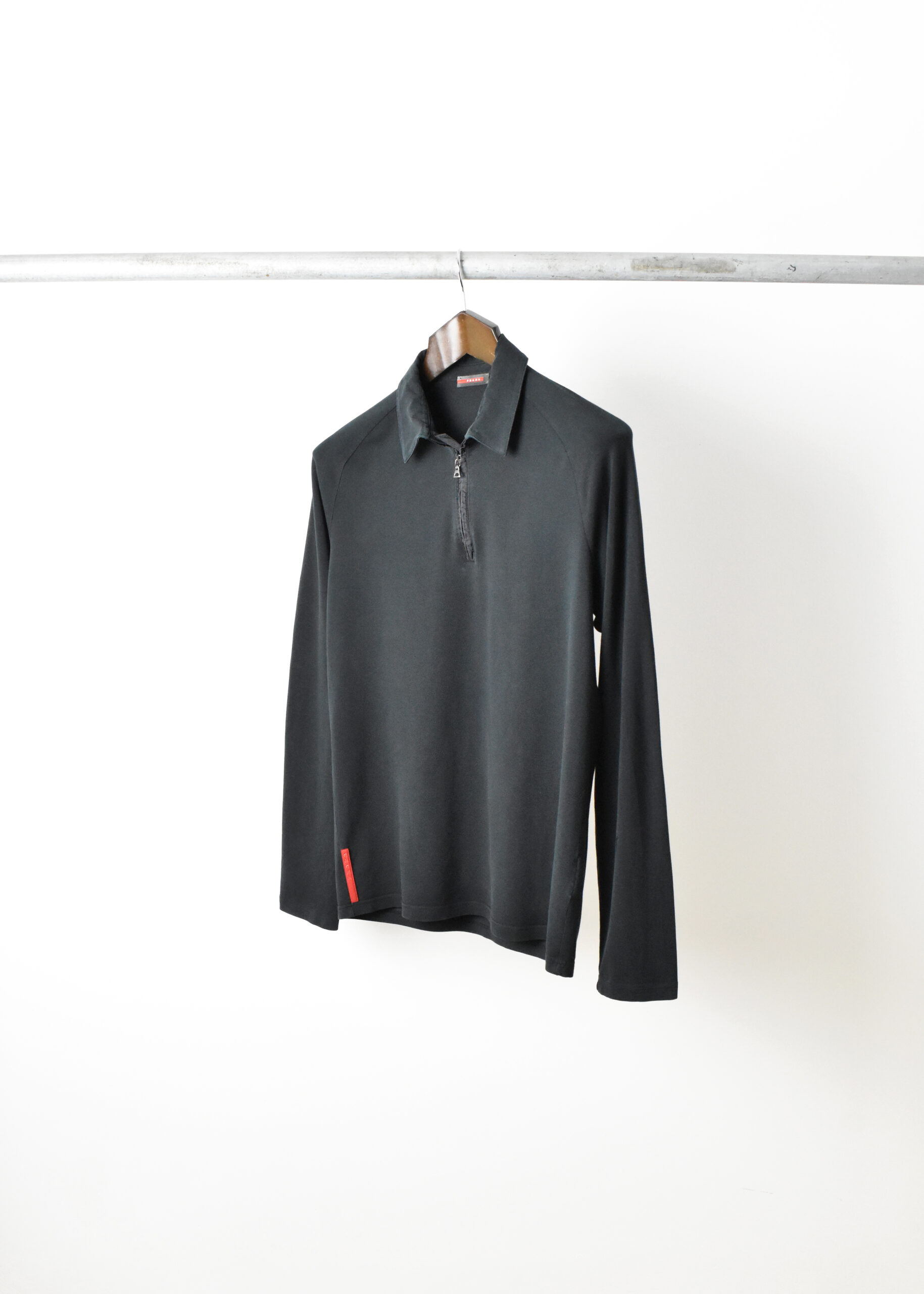 SS03 PRADA SPORT QUARTER ZIP POCKET POLO - Jazzy Badger