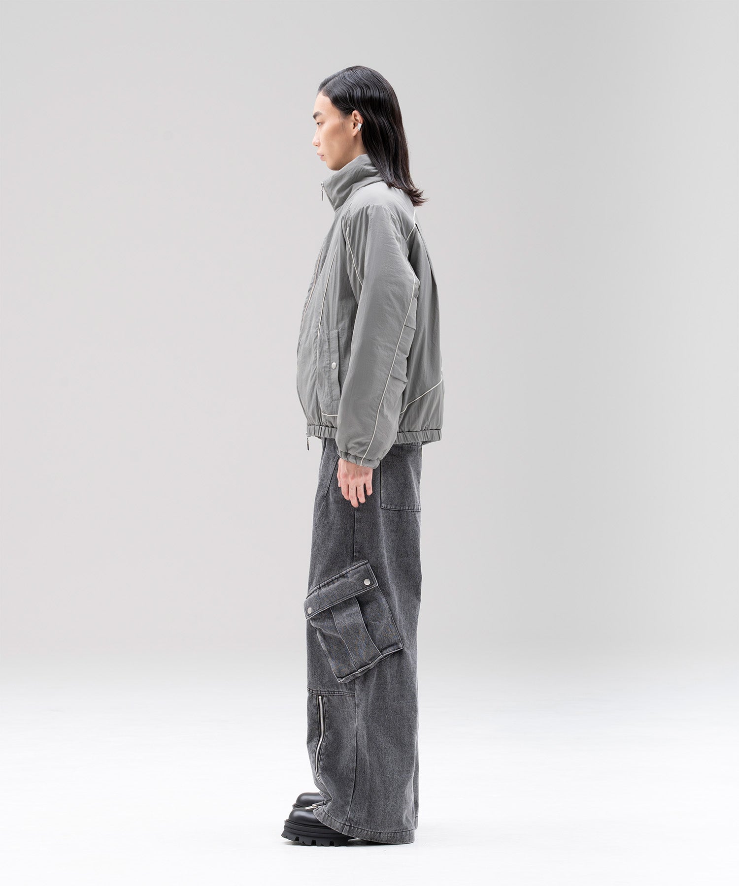 Zip slit Cargo Denim Pants – Jent Louis