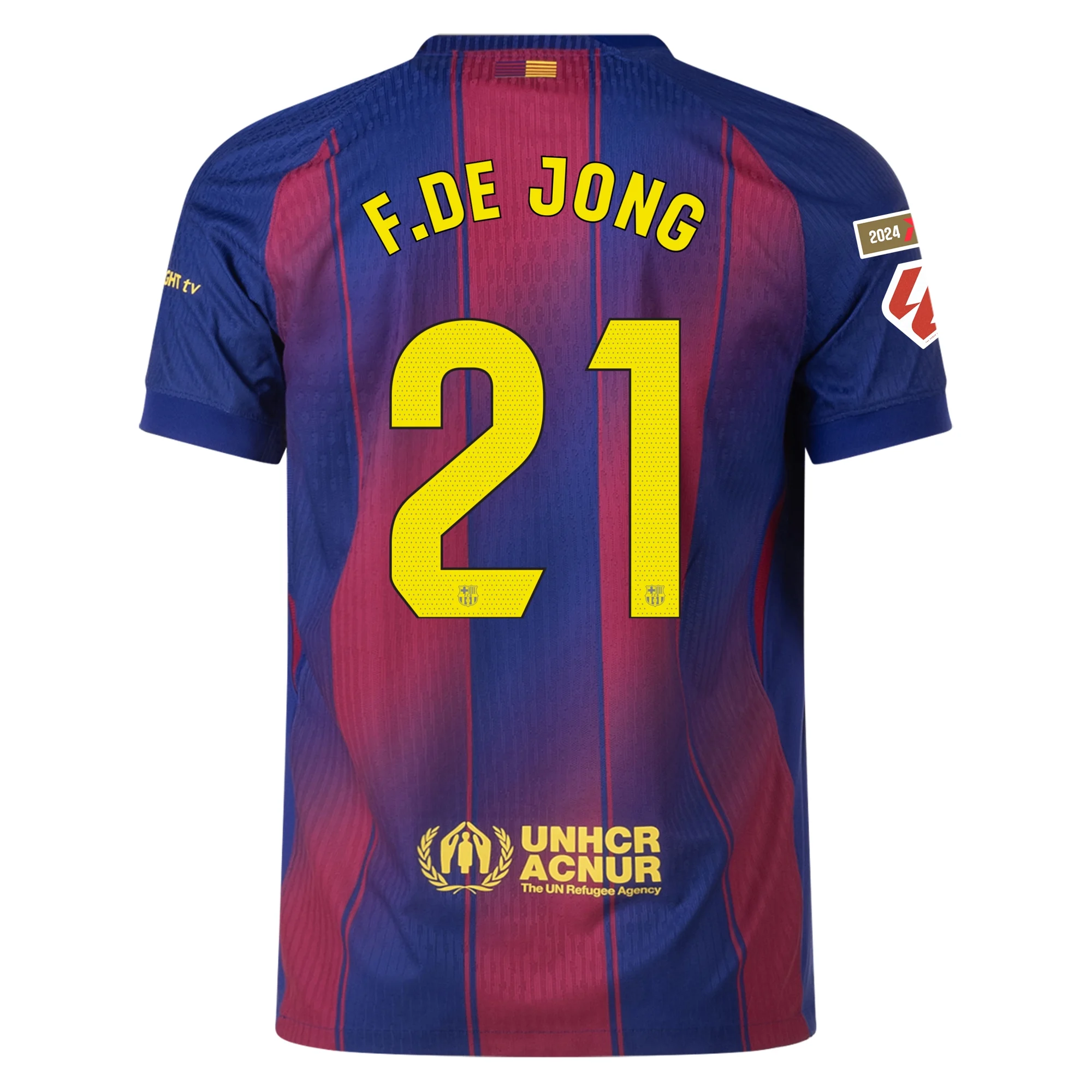Frenkie de Jong Barcelona 2025/2026 Authentic Home Jersey by Nike