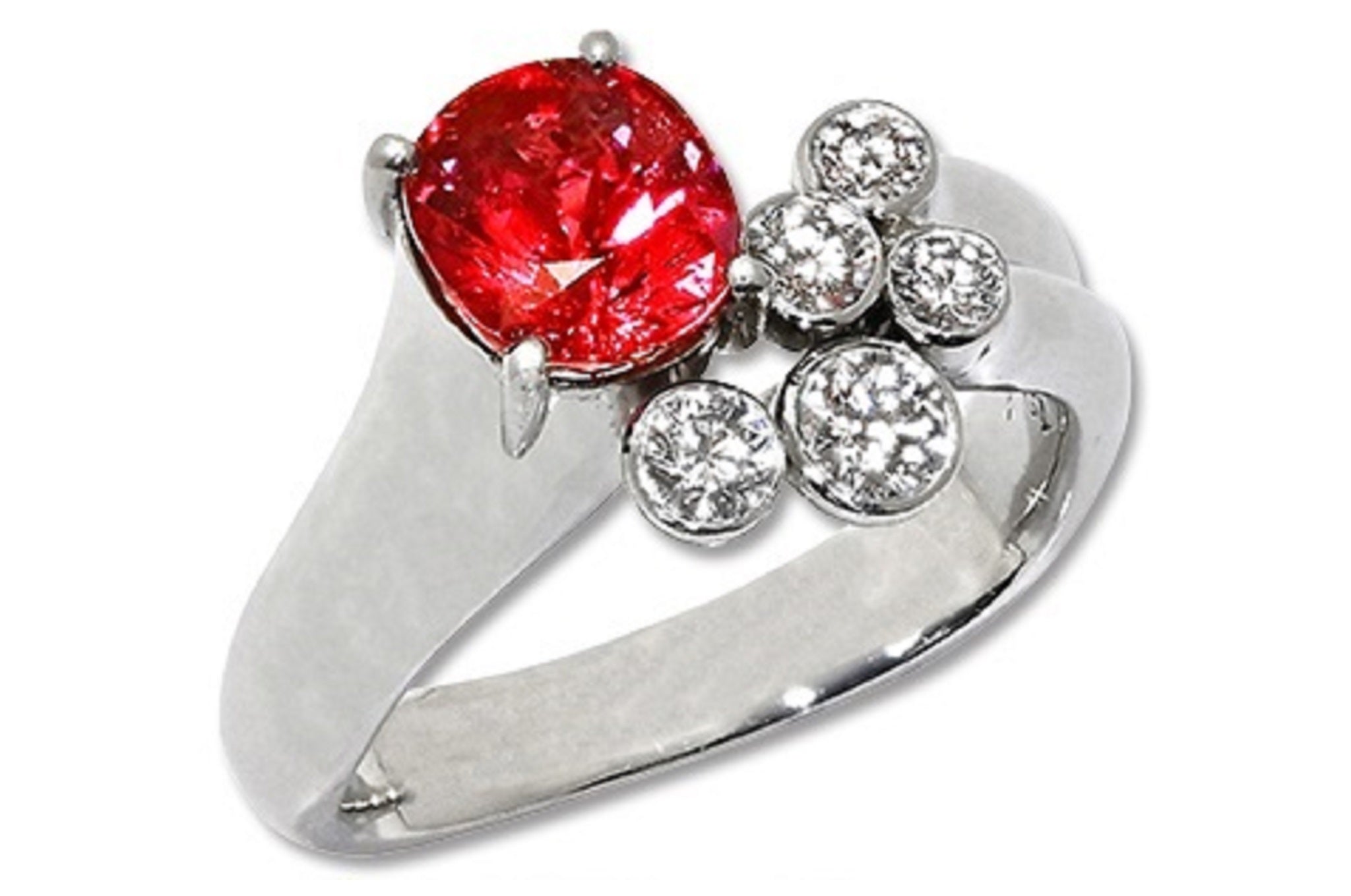 Bruce Harding 【ブルース ハーディング】Pt900ルビー ダイヤモンド