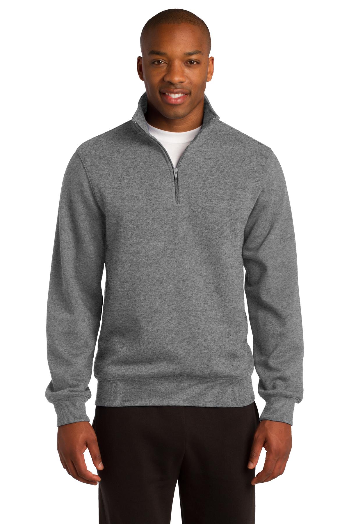 Sport Tek 1/4 Zip Sweatshirt St253 Vintage Heather | Jiffy