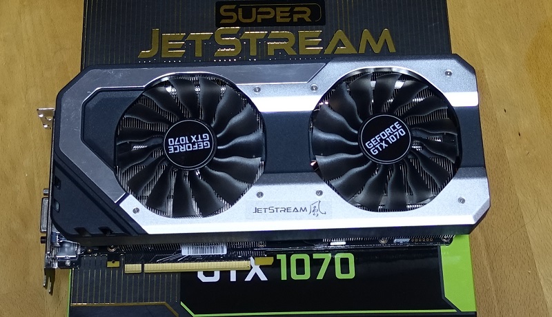3スロット占有クーラー搭載で安価な「Palit GTX 1070 Super JetStream