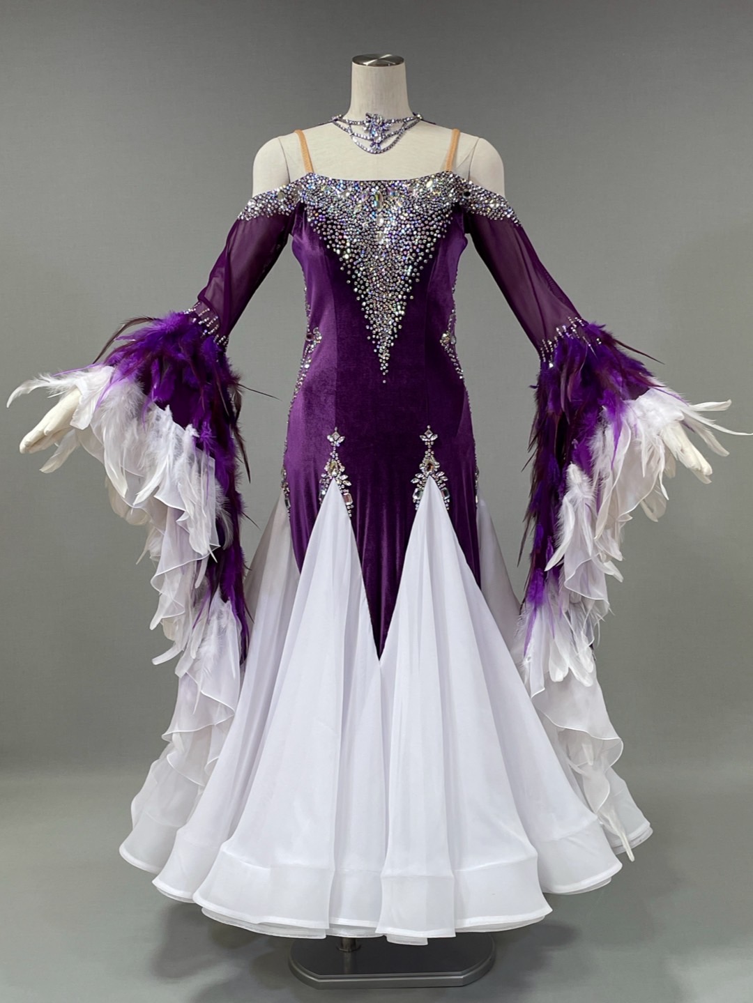 スタンダードドレスNo.1122[LL] - 社交ダンスのドレス・衣装レンタル