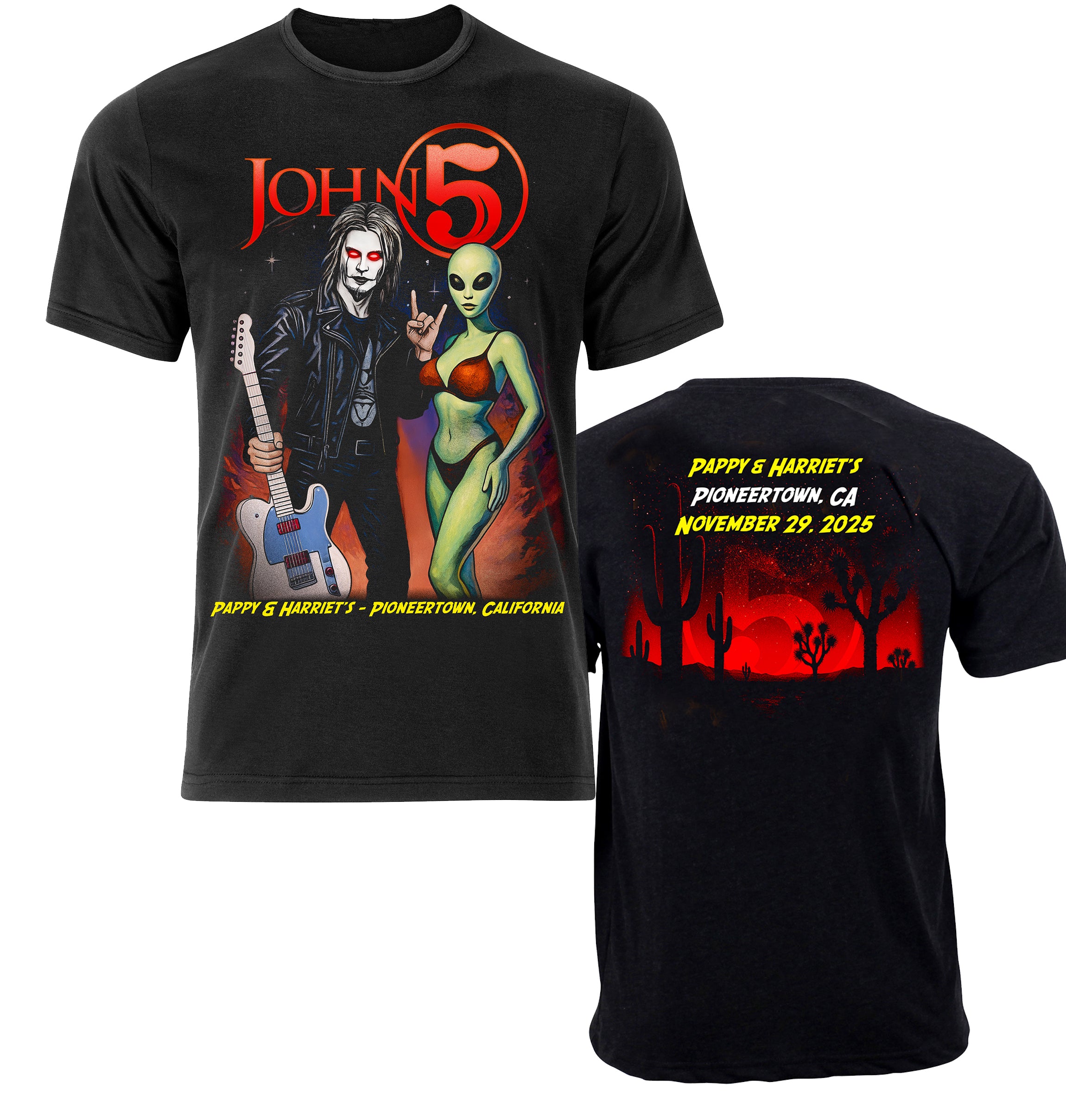 John 5 - Pappy & Harriets Show T Shirt – John 5 Store